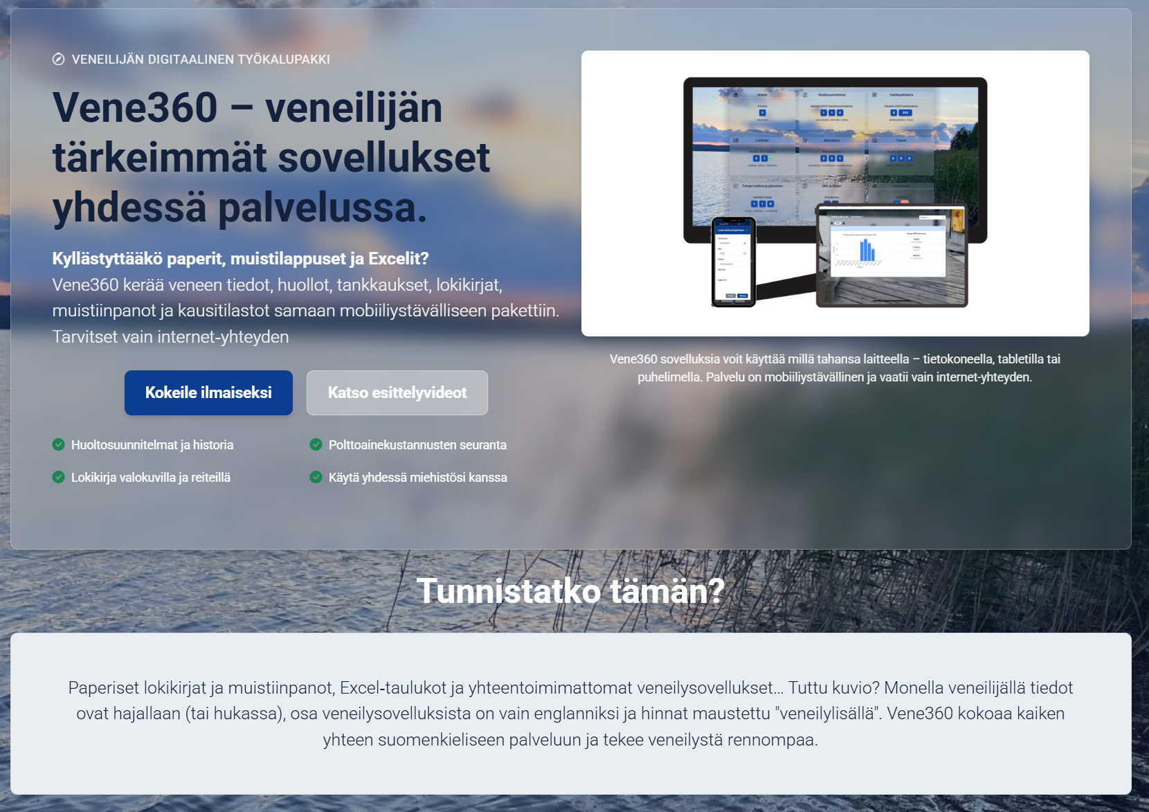 Vene360 palvelun käyttöliittymäpäivitys